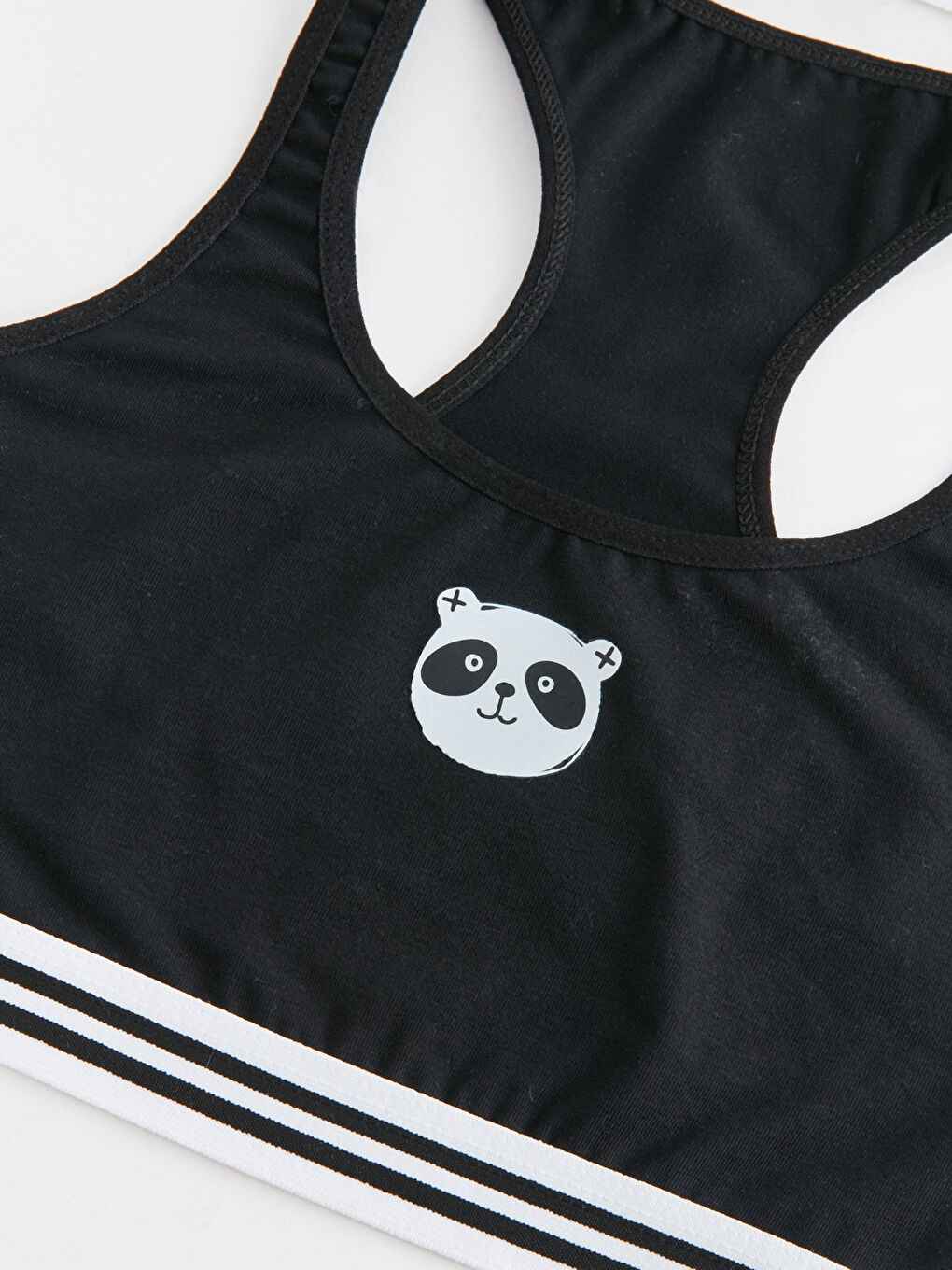 Siyah Baskılı Kız Çocuk Büstiyer 2'li-2