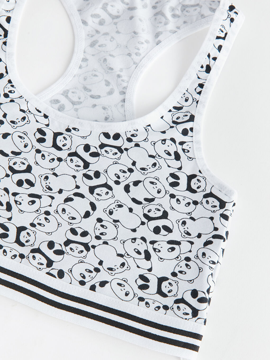 Siyah Baskılı Kız Çocuk Büstiyer 2'li-3