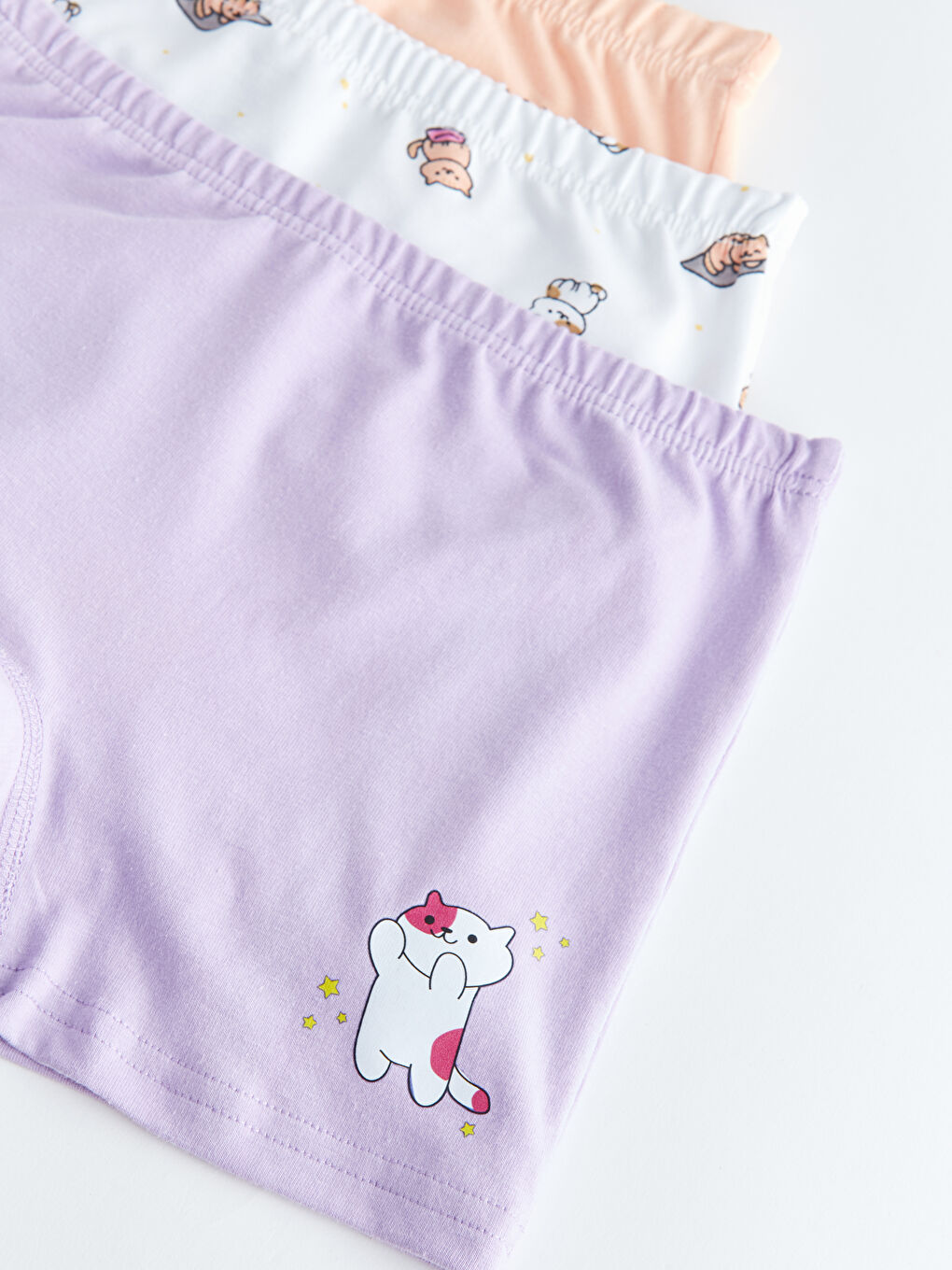 Lot de 3 Boxers en Coton Imprimé pour Filles-2