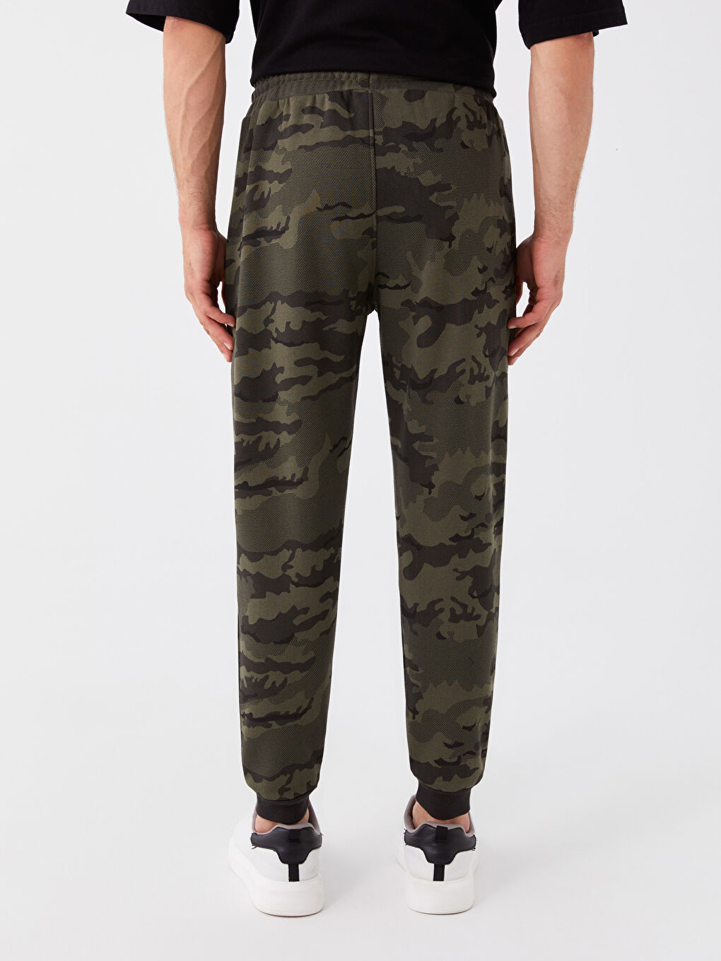 Haki Slim Fit Erkek Kalın Jogger Eşofman Altı-3