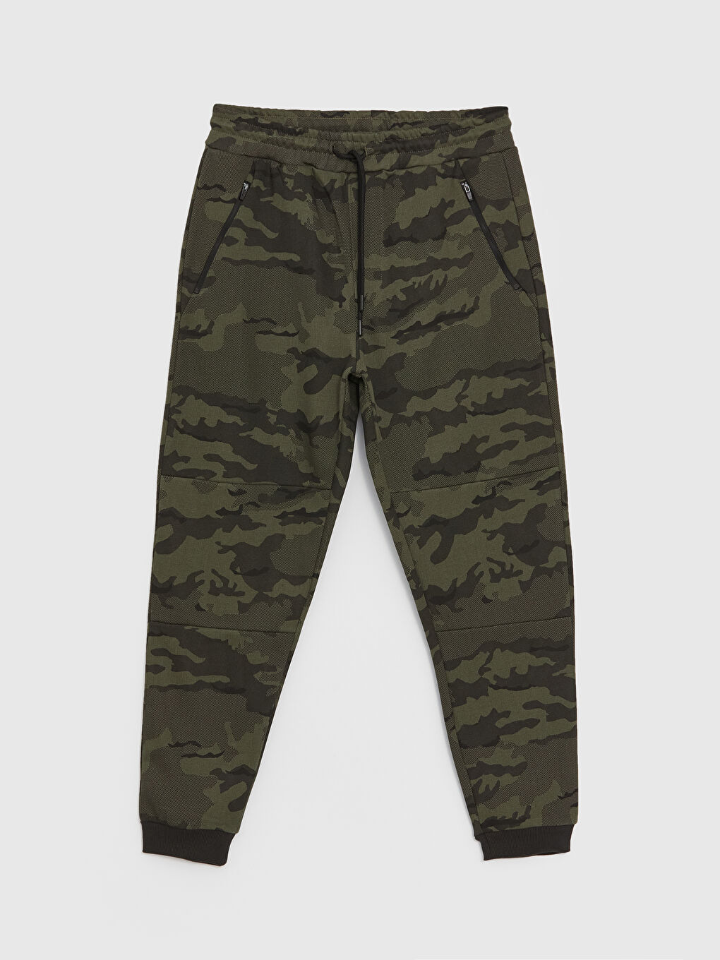 Haki Slim Fit Erkek Kalın Jogger Eşofman Altı-4