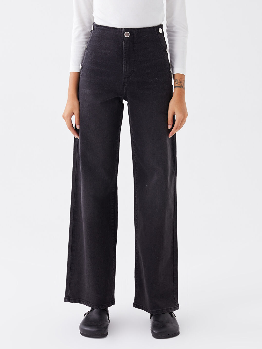 LCW Jeans High Waisted Wideleg Women's Jeans -W39466Z8-327