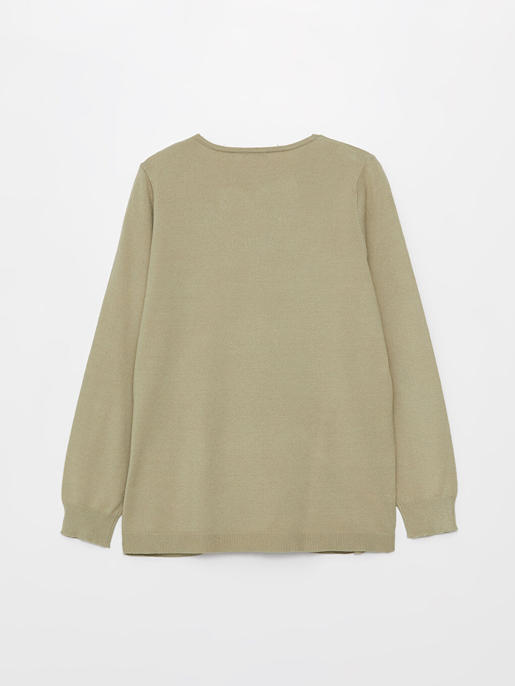 LCW Grace Crew Neck Plain Long Sleeve Women's Knitwear Sweater -W39485Z8-G2U