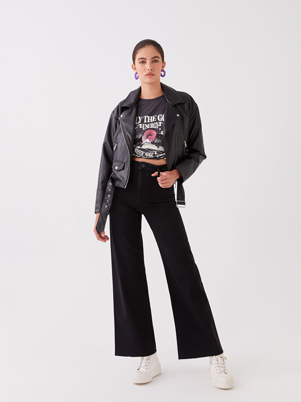 LCW Jeans Ženske farmerke visokog struka i širokih nogavica -W39513Z8-327