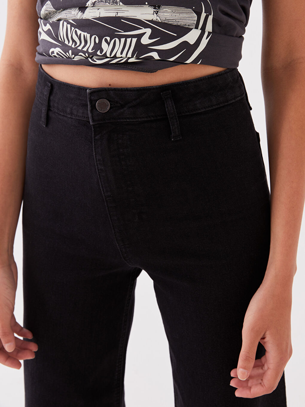 LCW Jeans Ženske farmerke visokog struka i širokih nogavica -W39513Z8-327