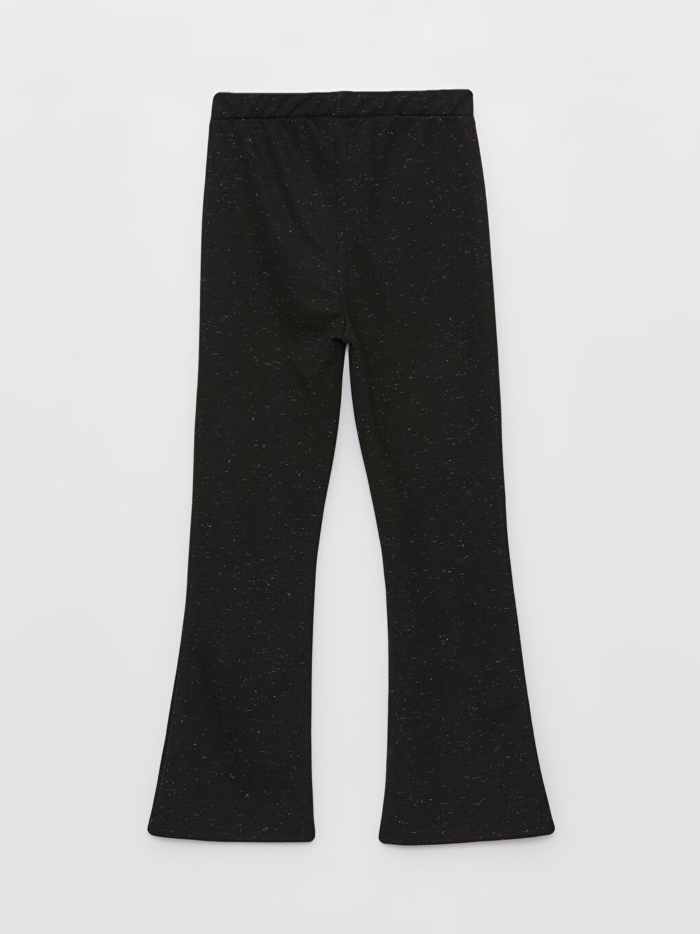 Siyah Beli Lastikli İspanyol Paça Kız Çocuk Tayt-1