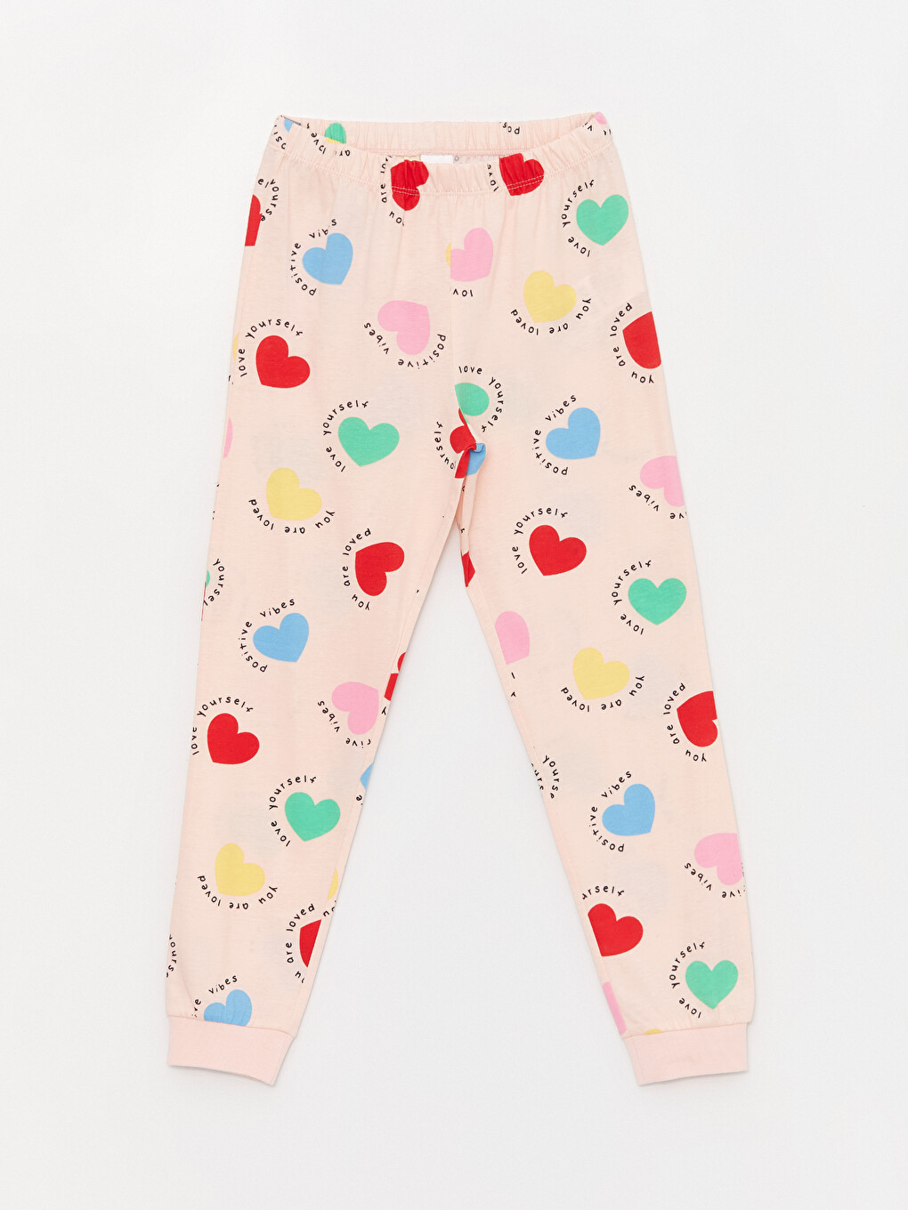 Crew Neck Printed Long Sleeve Girls' Pyjama Set-4