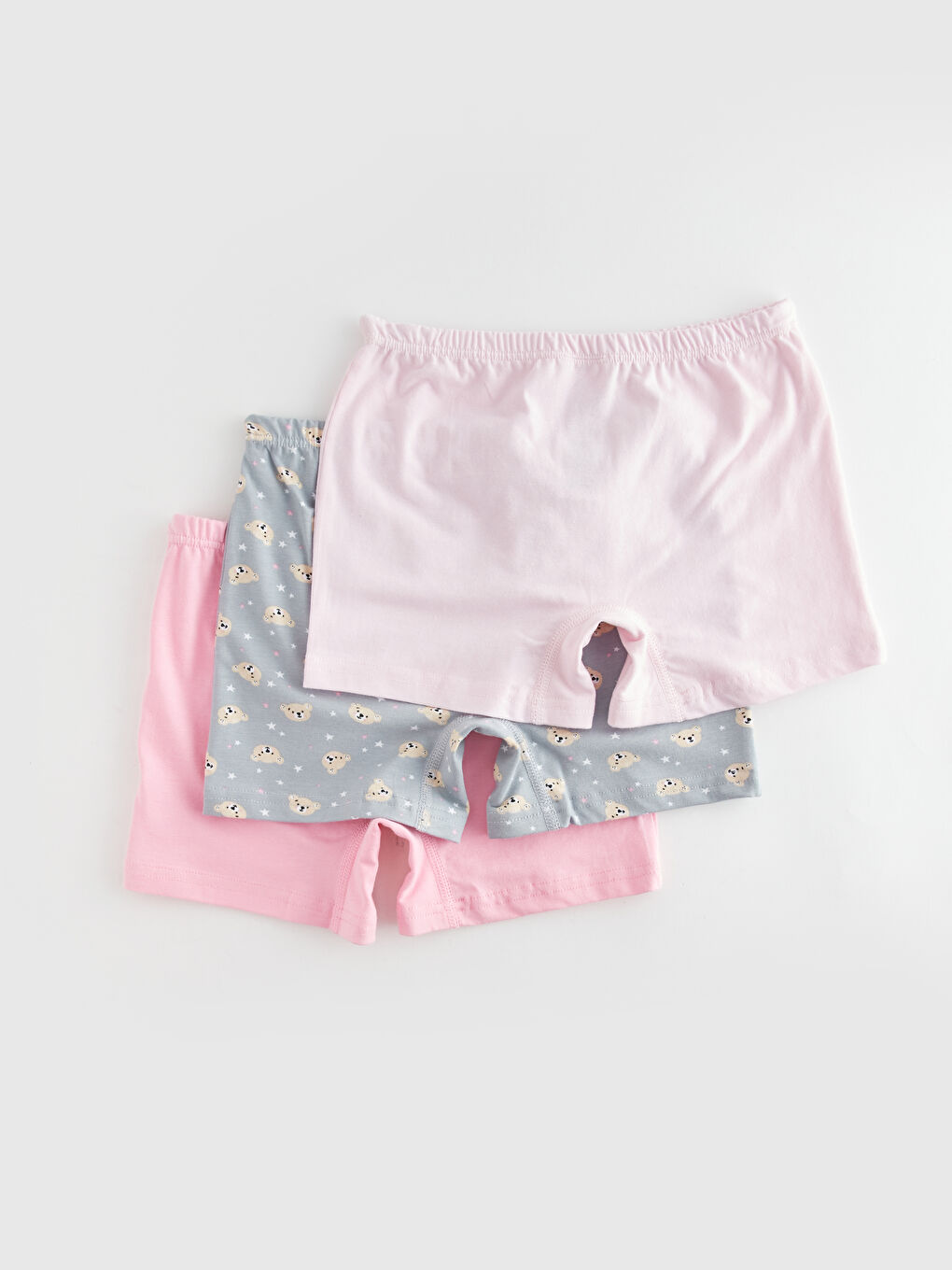 LCW Kids Printed Cotton Girls' Boxer 3-pack -W39557Z4-QY8