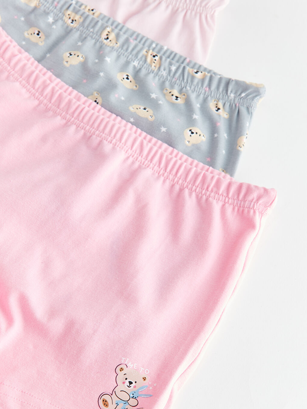 LCW Kids Printed Cotton Girls' Boxer 3-pack -W39557Z4-QY8
