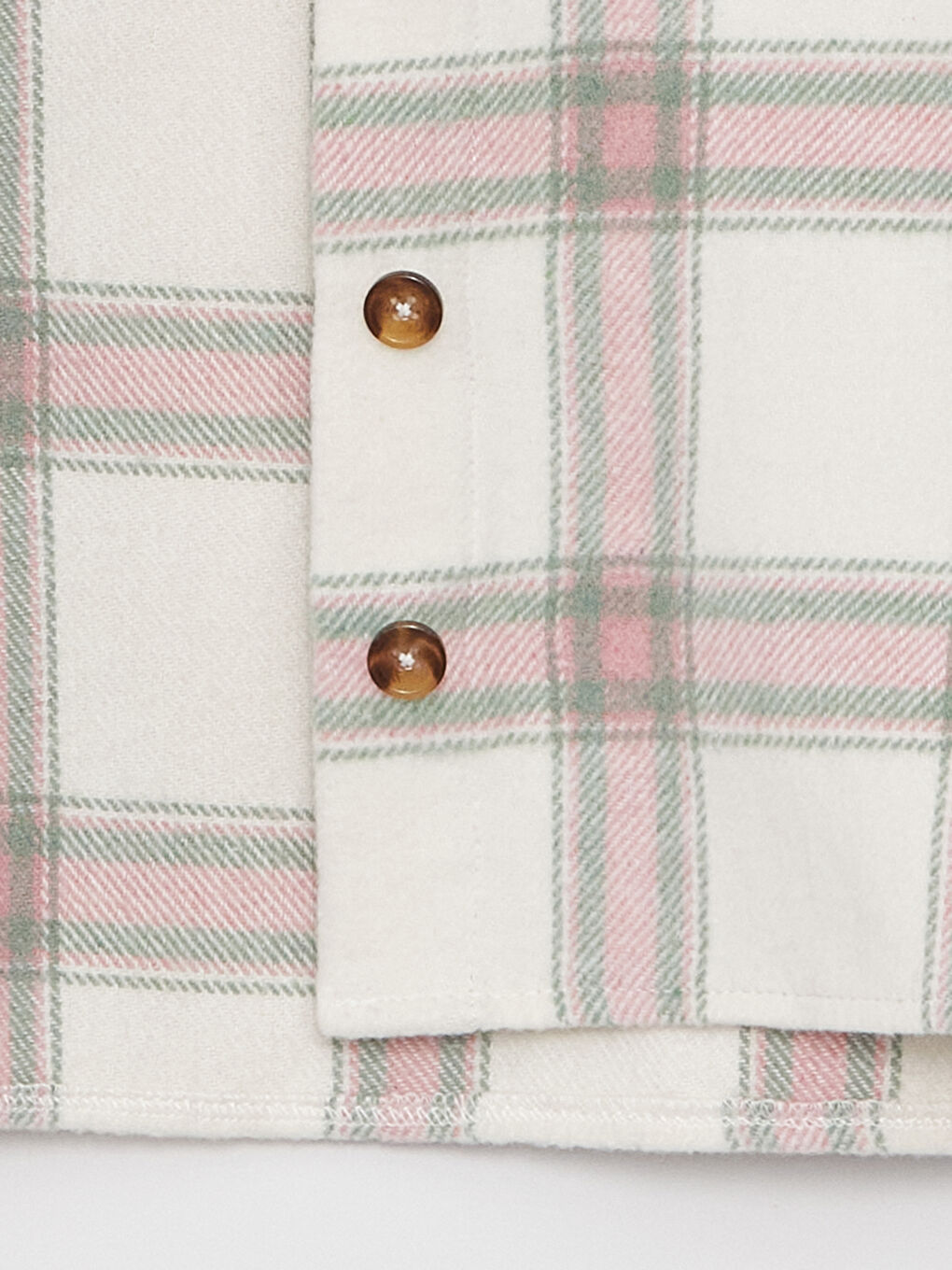 Plaid Long Sleeve Girls' Shirt Jacket-2