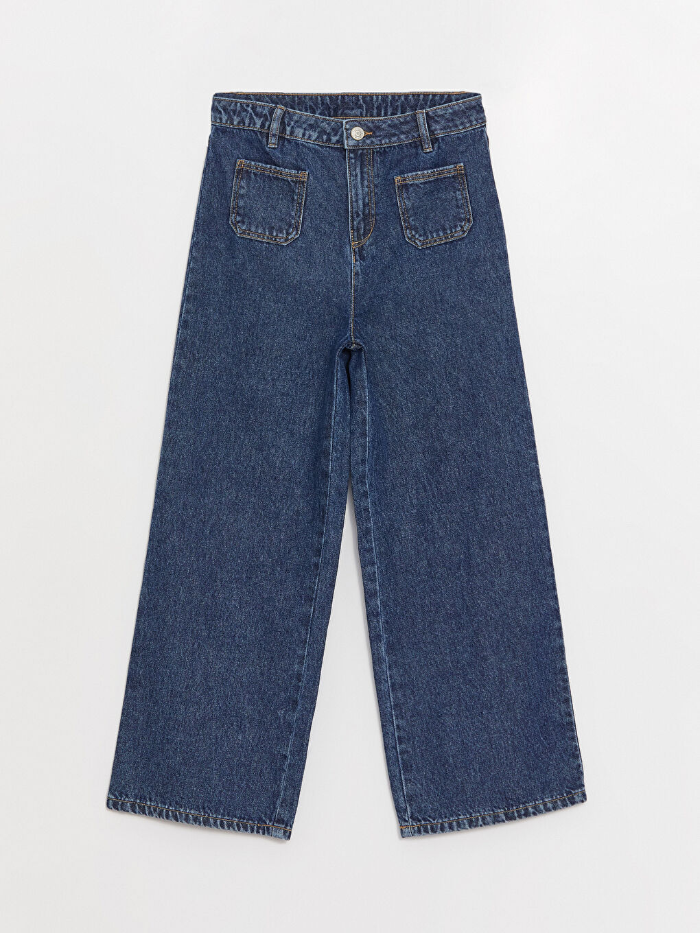 LCW Kids Farmerke širokih nogavica za devojčice -W39576Z4-SHK