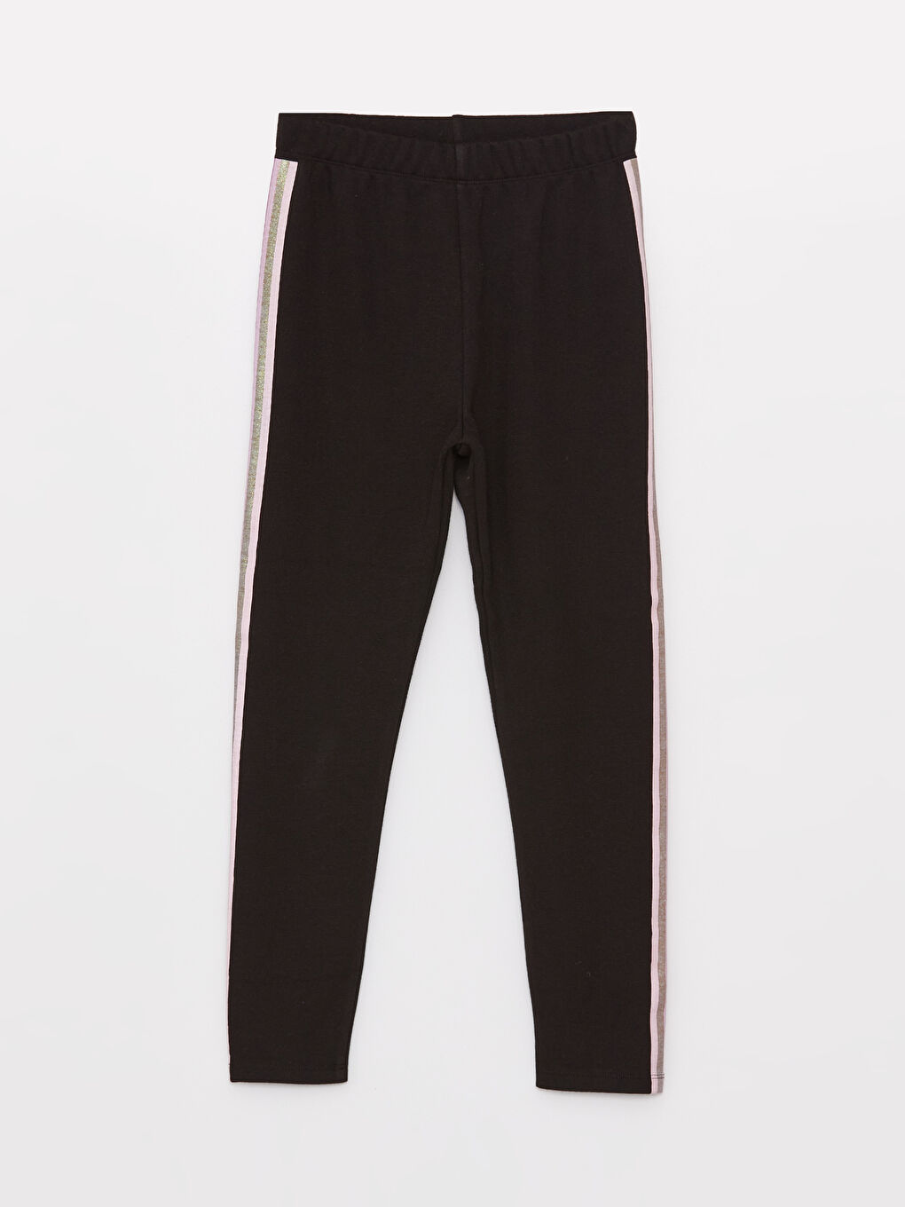 LCW Kids Elasticated Waist Girls' Long Leggings -W39593Z4-CVL