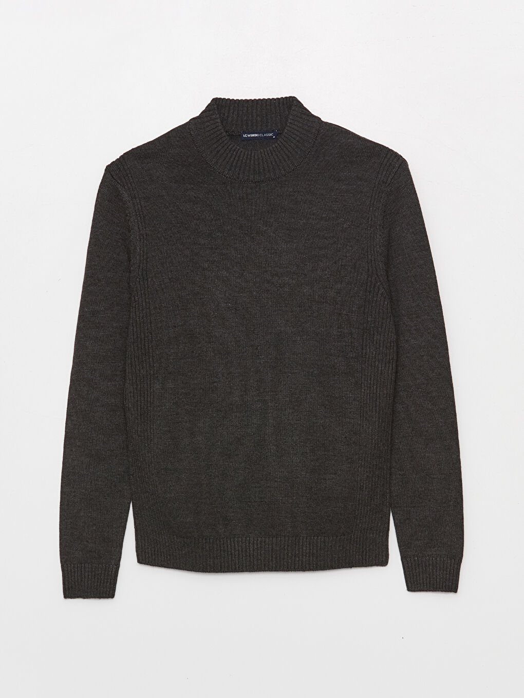 Half Turtleneck Long Sleeve Men's Knitwear Sweater-5