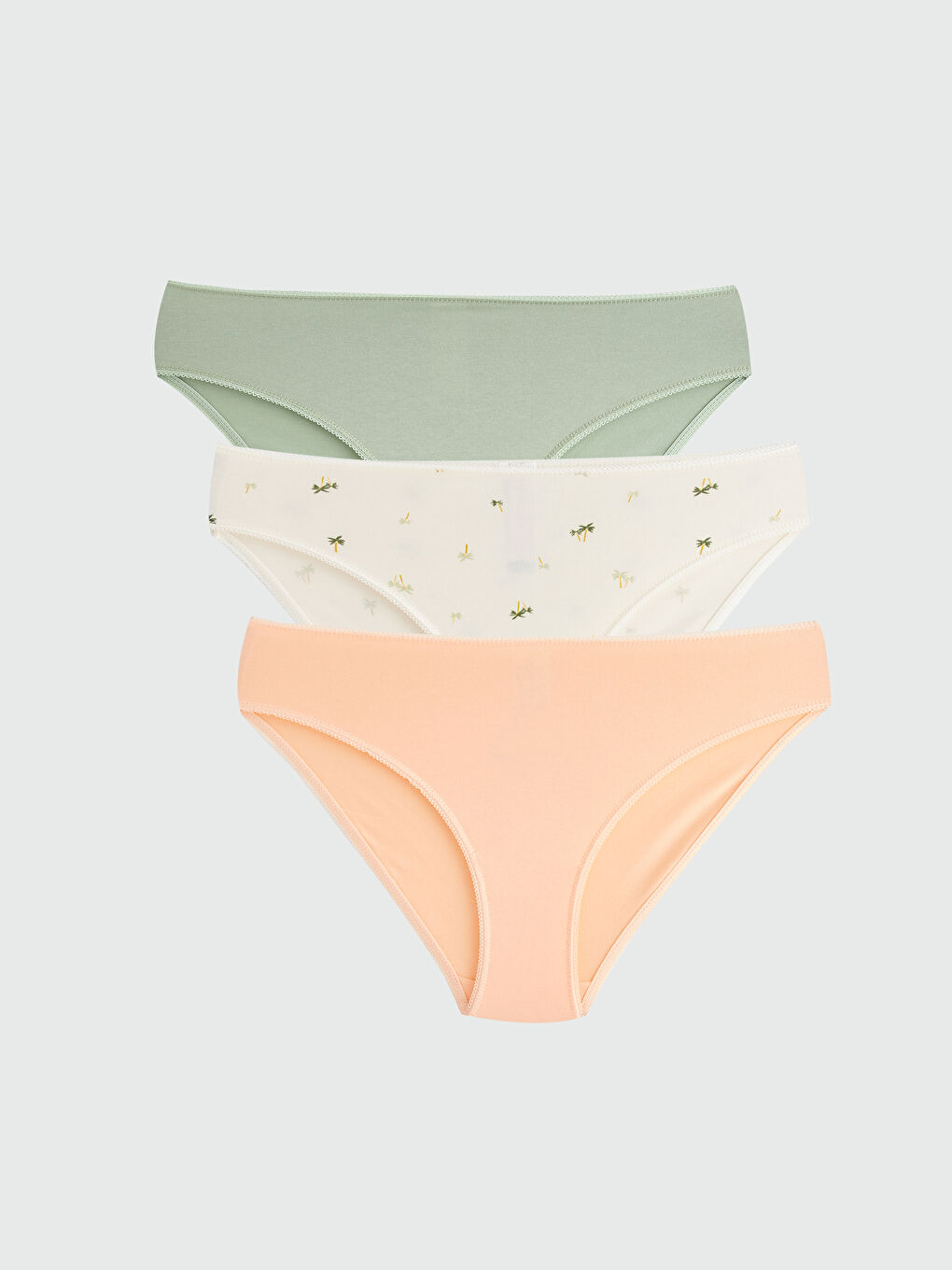 Patterned Bikini Knickers 3-Pack