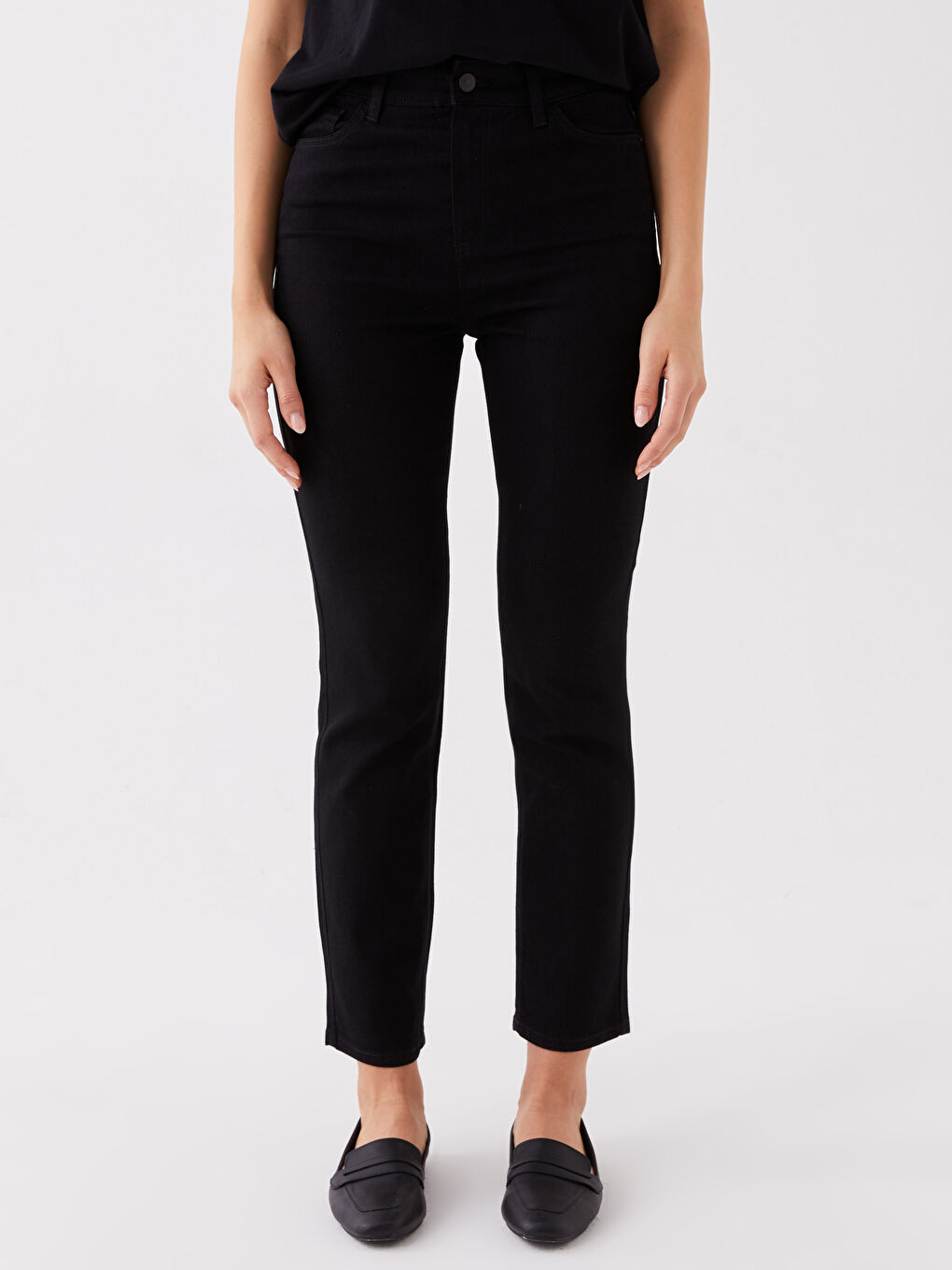 Әйелдерге арналған тар пішімді джинс шалбар-2