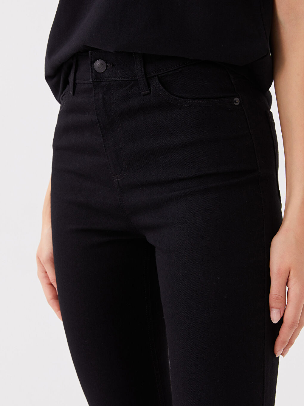 Әйелдерге арналған тар пішімді джинс шалбар-3