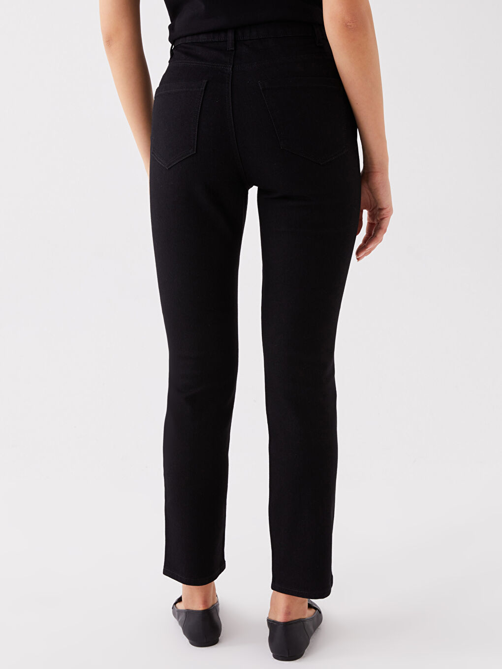 Әйелдерге арналған тар пішімді джинс шалбар-4