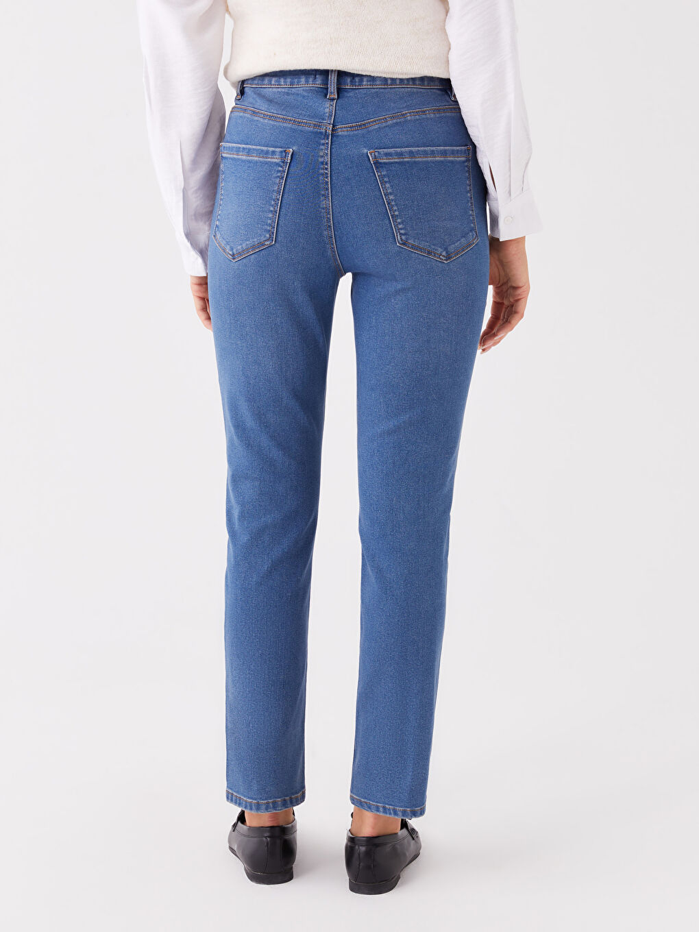 Әйелдерге арналған тар пішімді джинс шалбар-2