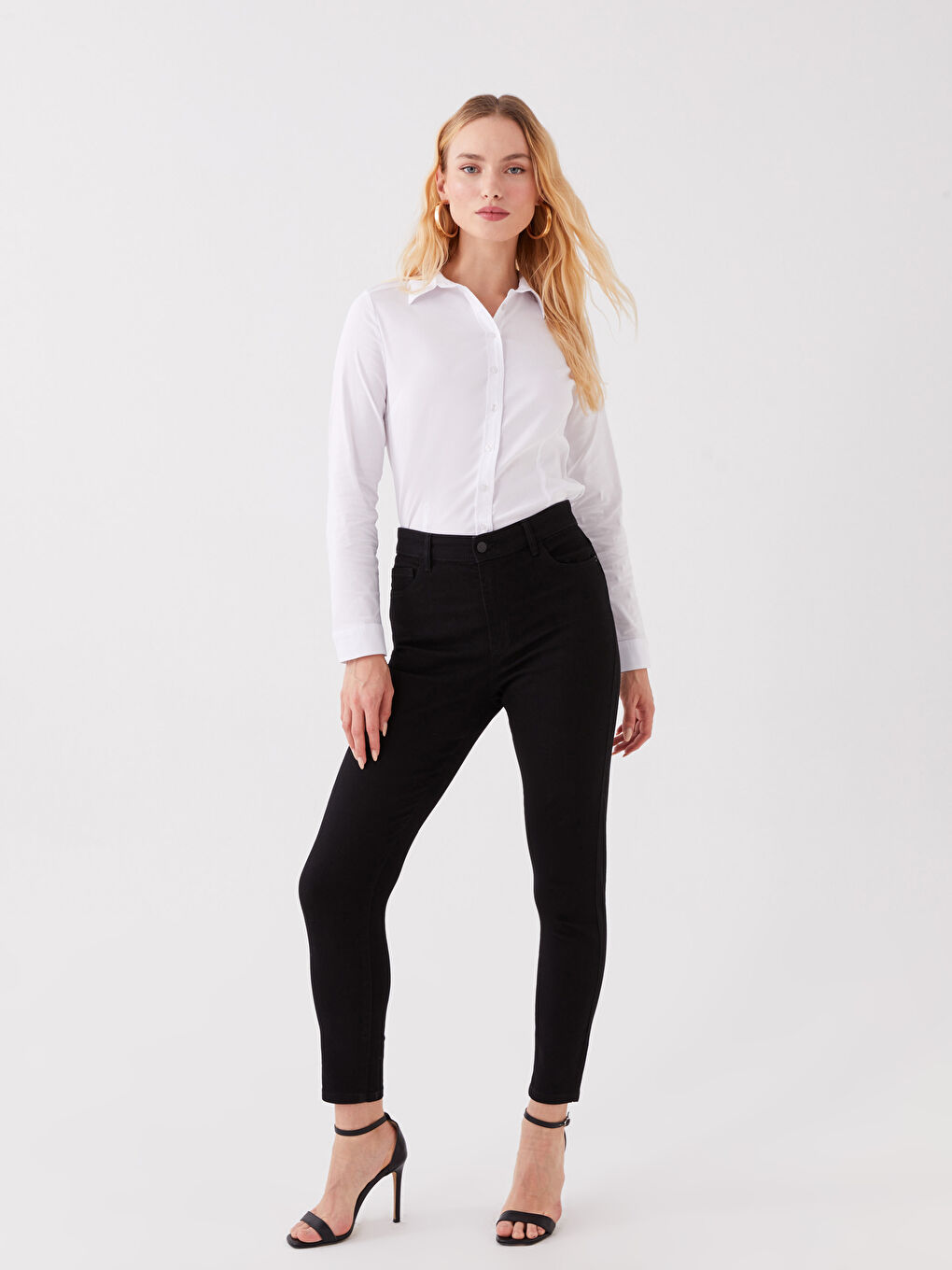 LCWAIKIKI Basic Schlanke Passform Damen Jeans -W39637Z8-J0F