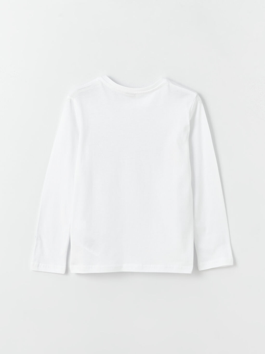 Beyaz Bisiklet Yaka Atatürk İmzalı Çift Yönlü Payetli Uzun Kollu Erkek Çocuk Tişört-3