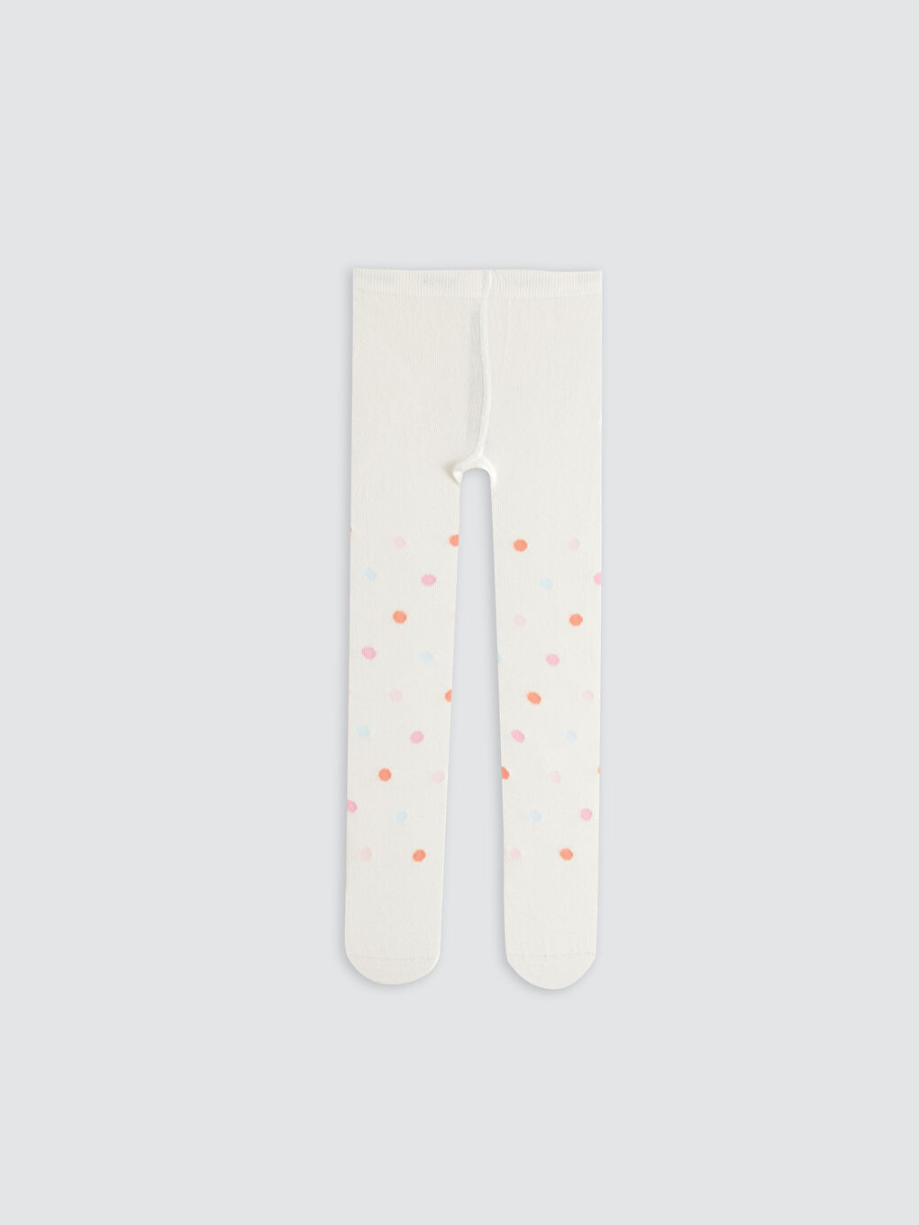 Ekru Desenli Kız Bebek Külotlu Çorap