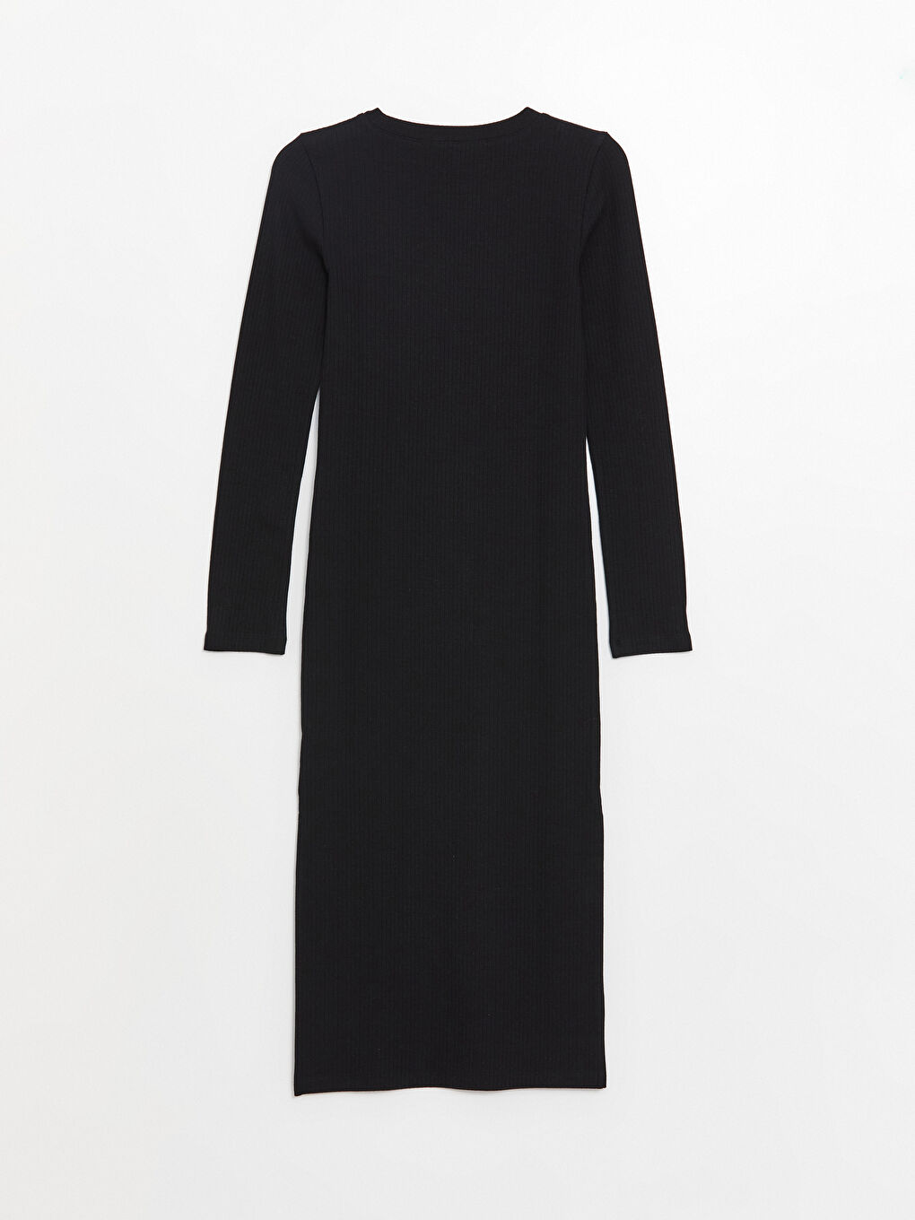 LCW Vision Crew Neck Plain Long Sleeve Women's Bodycon Dress -W39666Z8-CVL