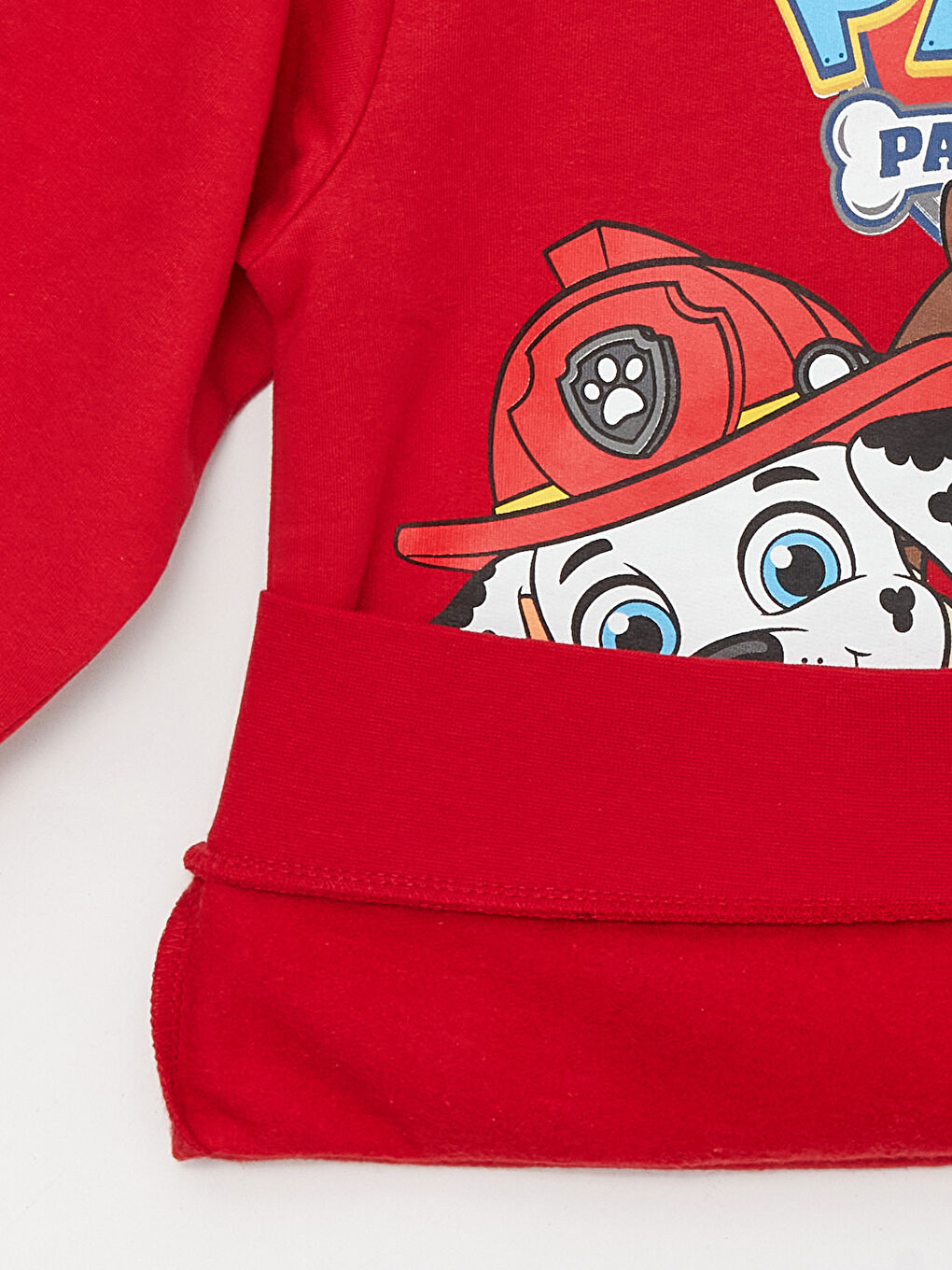 LCW Kids Kırmızı Bisiklet Yaka Paw Patrol Baskılı Uzun Kollu Erkek Çocuk Sweatshirt - 5