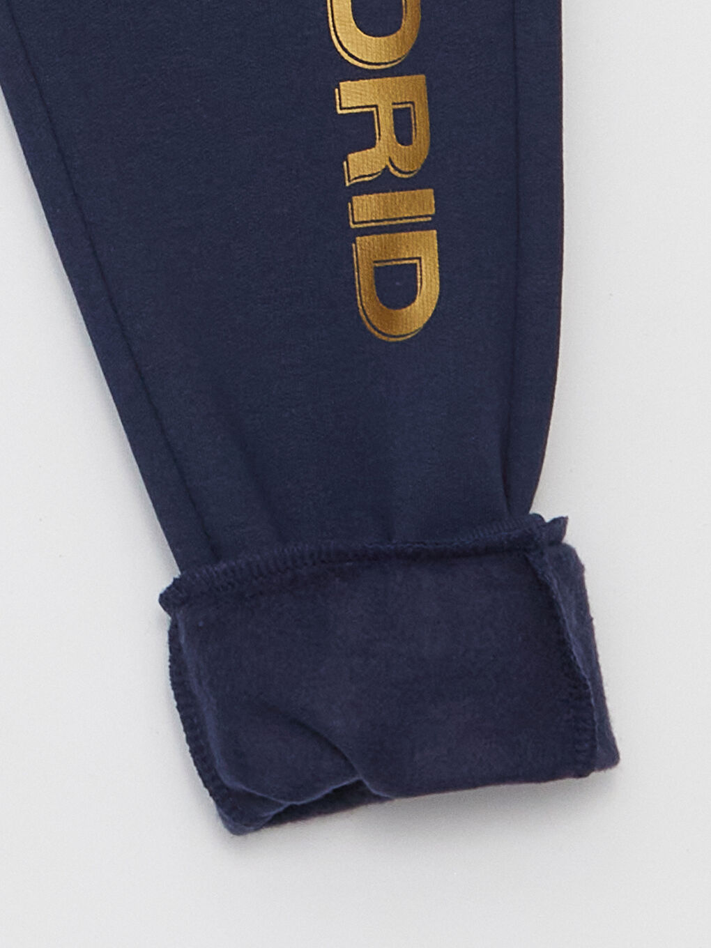 Lacivert Beli Lastikli Real Madrid Baskılı Erkek Çocuk Jogger Eşofman Altı-1