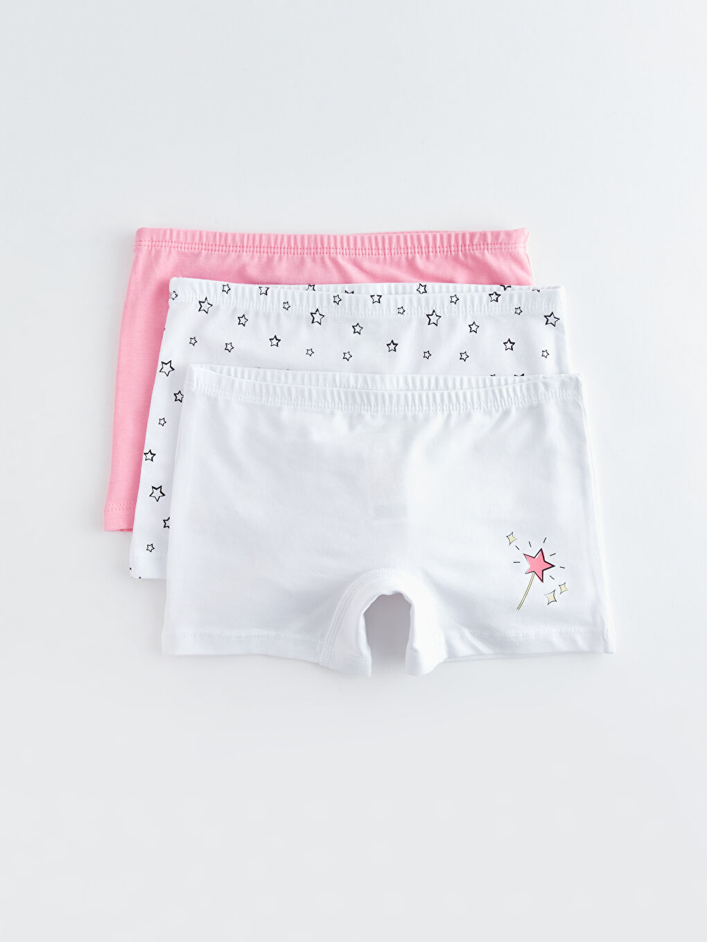 Printed Cotton Girls' Boxer 3-pack