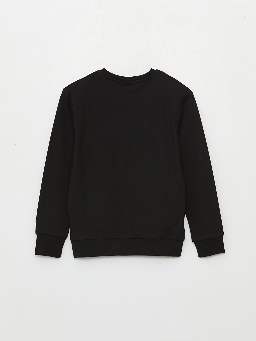 Siyah Bisiklet Yaka Atatürk Baskılı Uzun Kollu Erkek Çocuk Sweatshirt-5