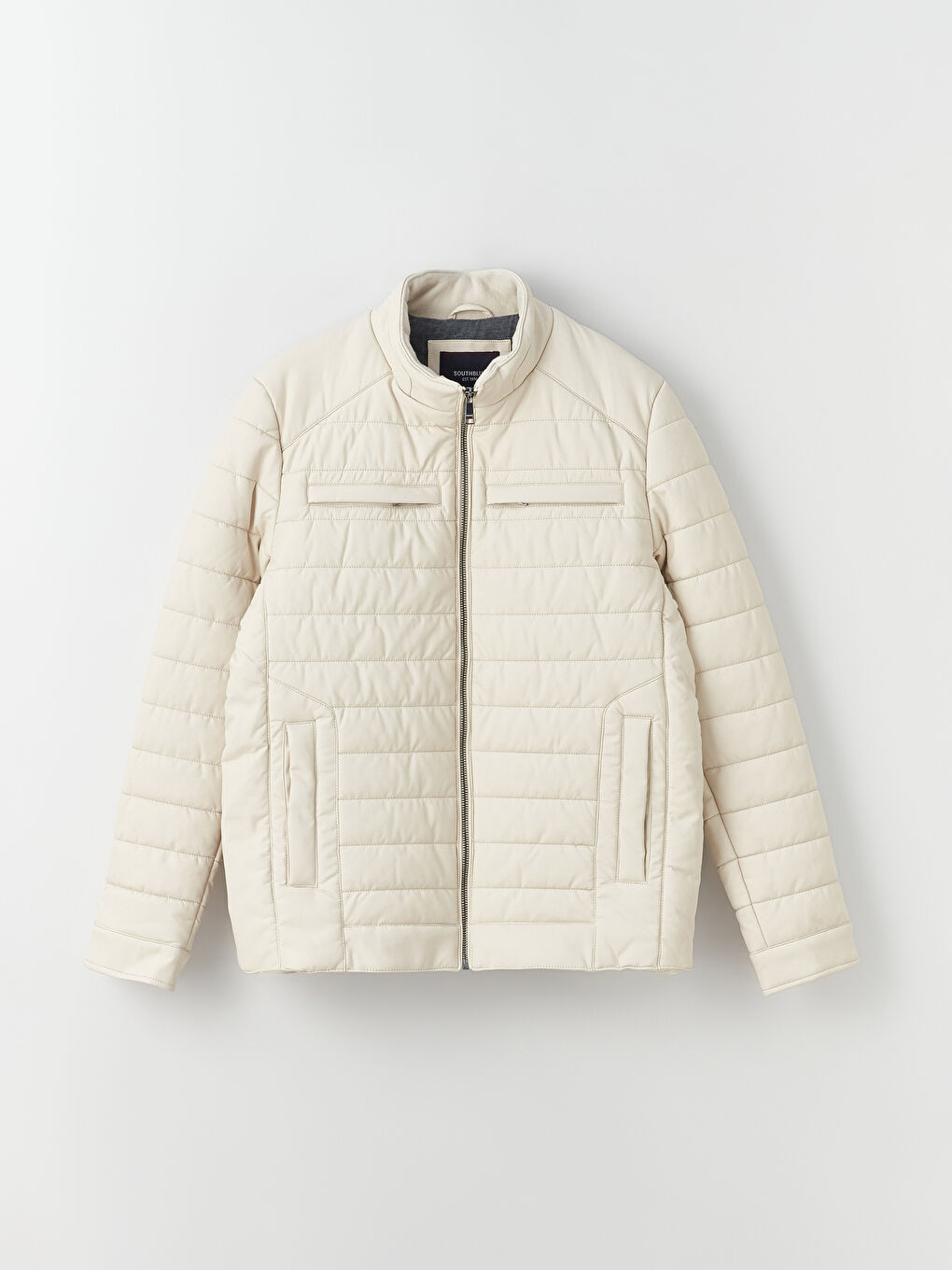 Standard Fit Funnel Neck Men's Puffer Coat-6