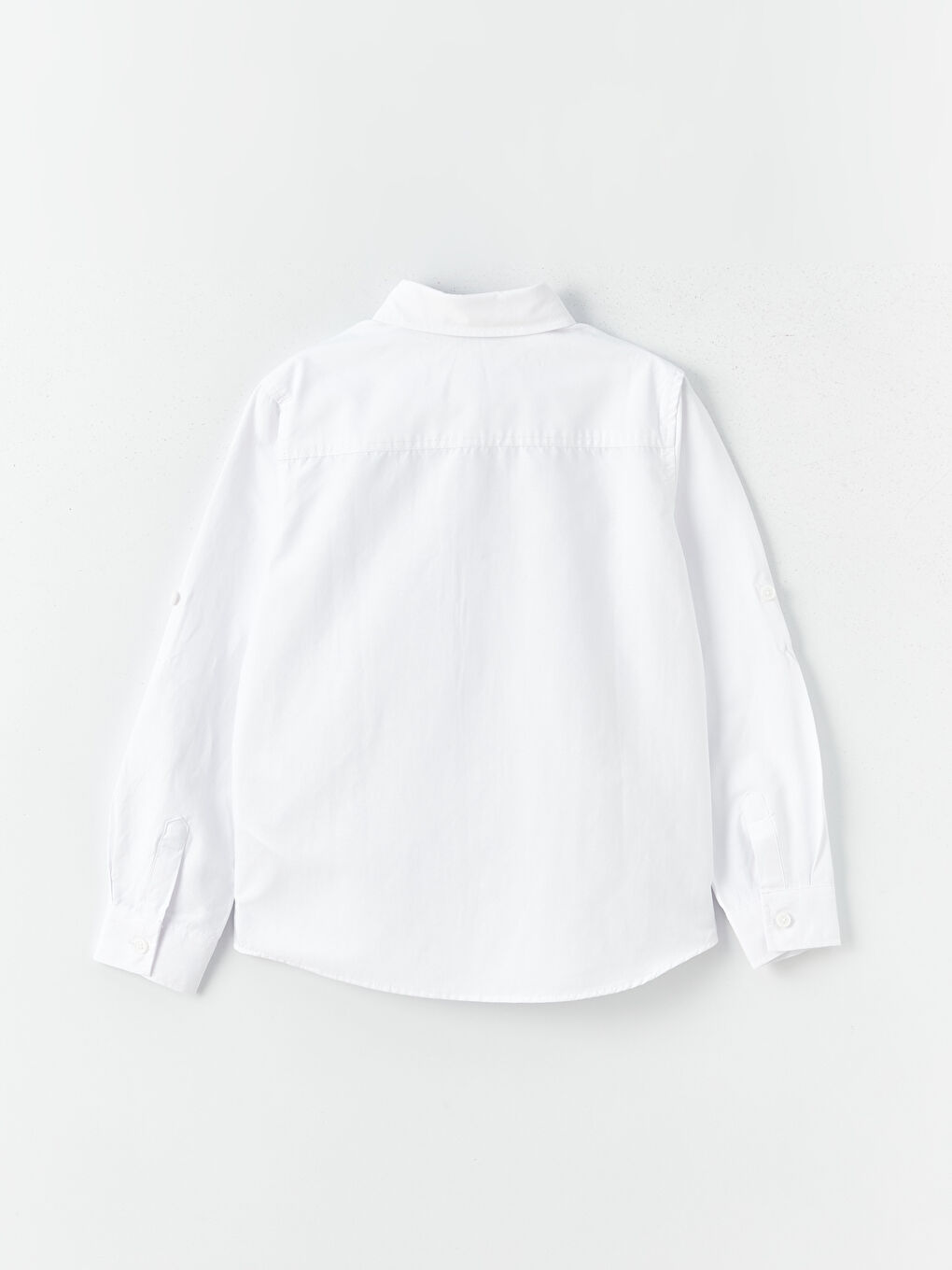 Beyaz Basic Uzun Kollu Erkek Çocuk Gömlek ve Kravat-3