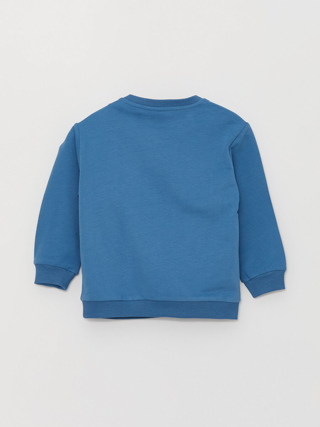 Mavi Bisiklet Yaka Baskılı Erkek Bebek Sweatshirt-4