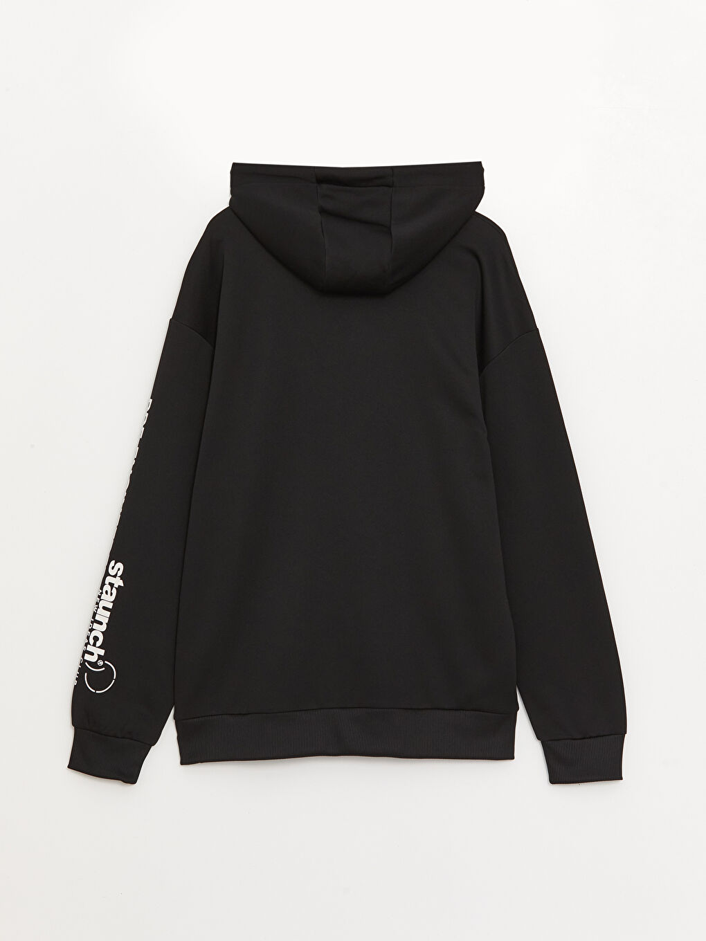 LCW Casual Yeni Siyah Uzun Kollu Baskılı Erkek Hoodie - 6