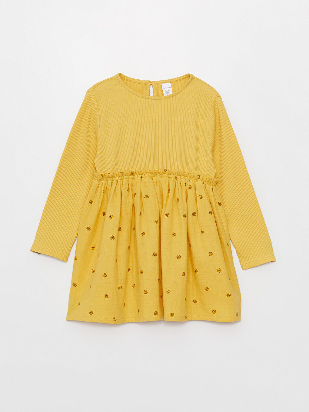 LCW baby Crew Neck Floral Patterned Baby Girl Dress -W39742Z1-G5U