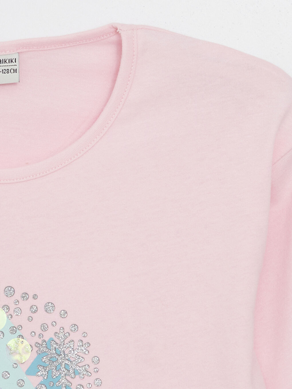 LCW Kids Majica sa okruglim izrezom, štampom i dugim rukavima za devojčice -W39743Z4-FYX