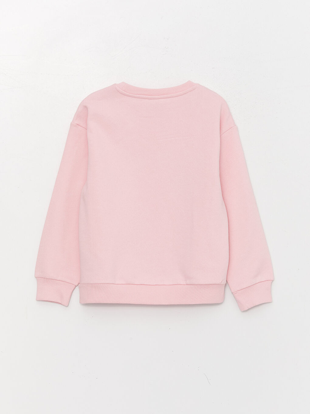 LCW Kids Bisiklet Yaka Baskılı Çift Yönlü Payetli Uzun Kollu Kız Çocuk Sweatshirt -W39757Z4-FYX
