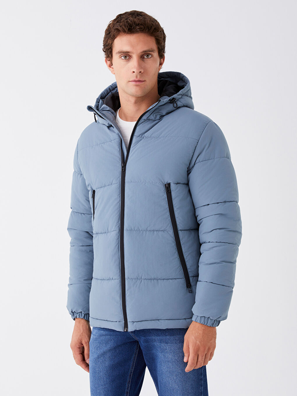 LCW Casual Relaxed Fit Hooded Men's Puffer Coat -W39775Z8-QJ0