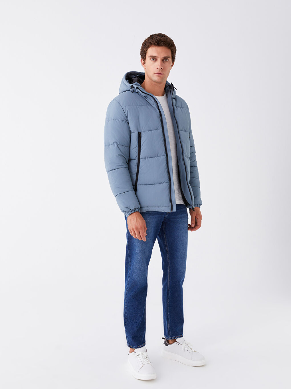 LCW Casual Relaxed Fit Hooded Men's Puffer Coat -W39775Z8-QJ0