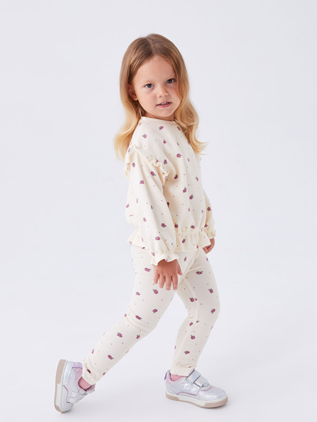 Colanți pentru Bebeluși Fete cu Model și Talie Elastică