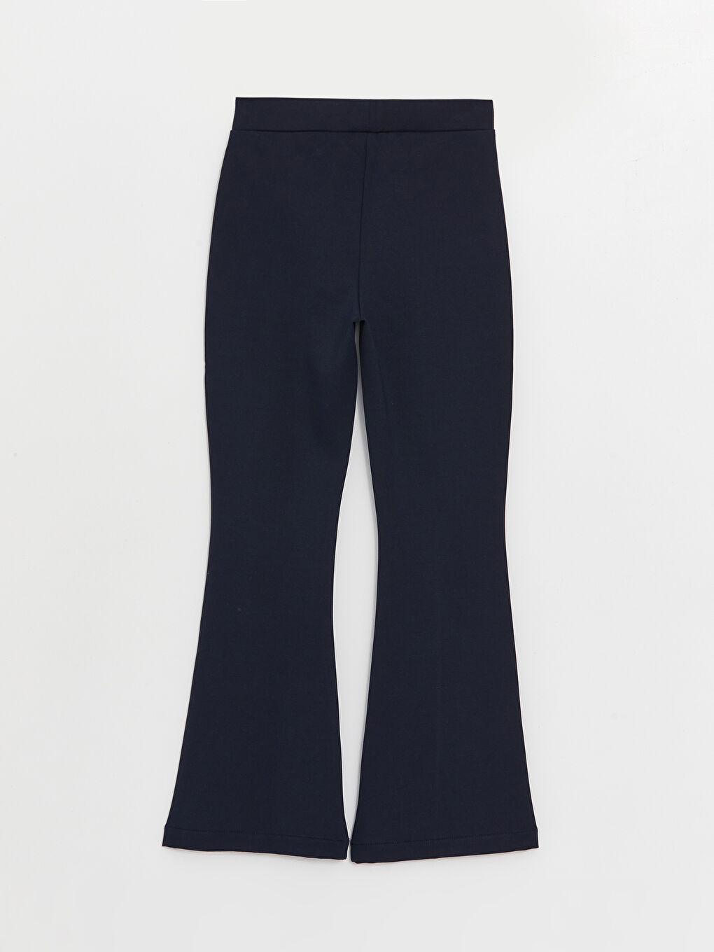 Elasticated Waist Plain Wide Leg Women's Trousers-5