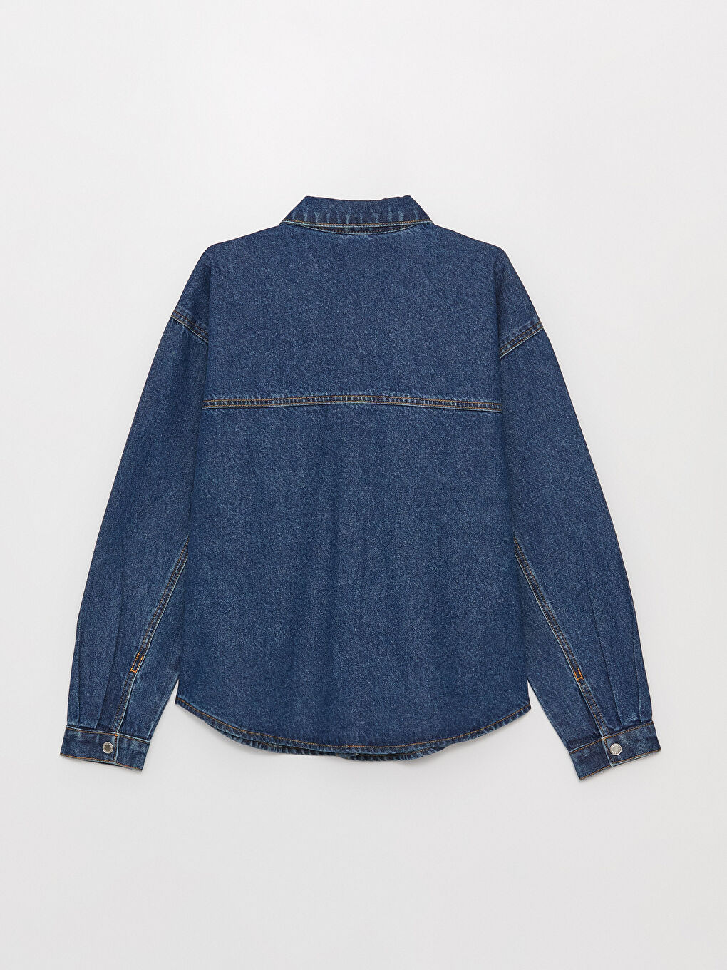 Oversize Damen Denim-Hemdjacke-6