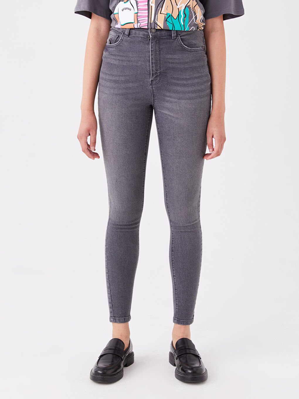 High Waisted Jupiter Super Skinny Fit Women's Jeans-2