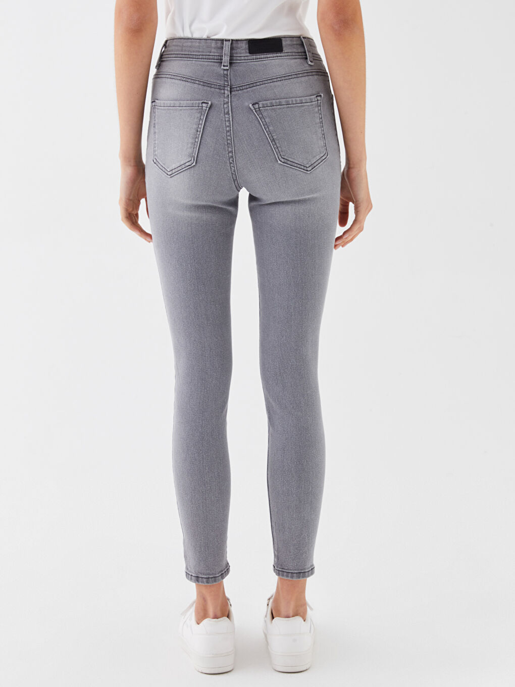 LCW Jeans Hoch taillierte Jupiter Super-Skinny-Fit Jeans für Damen -W39907Z8-GRD