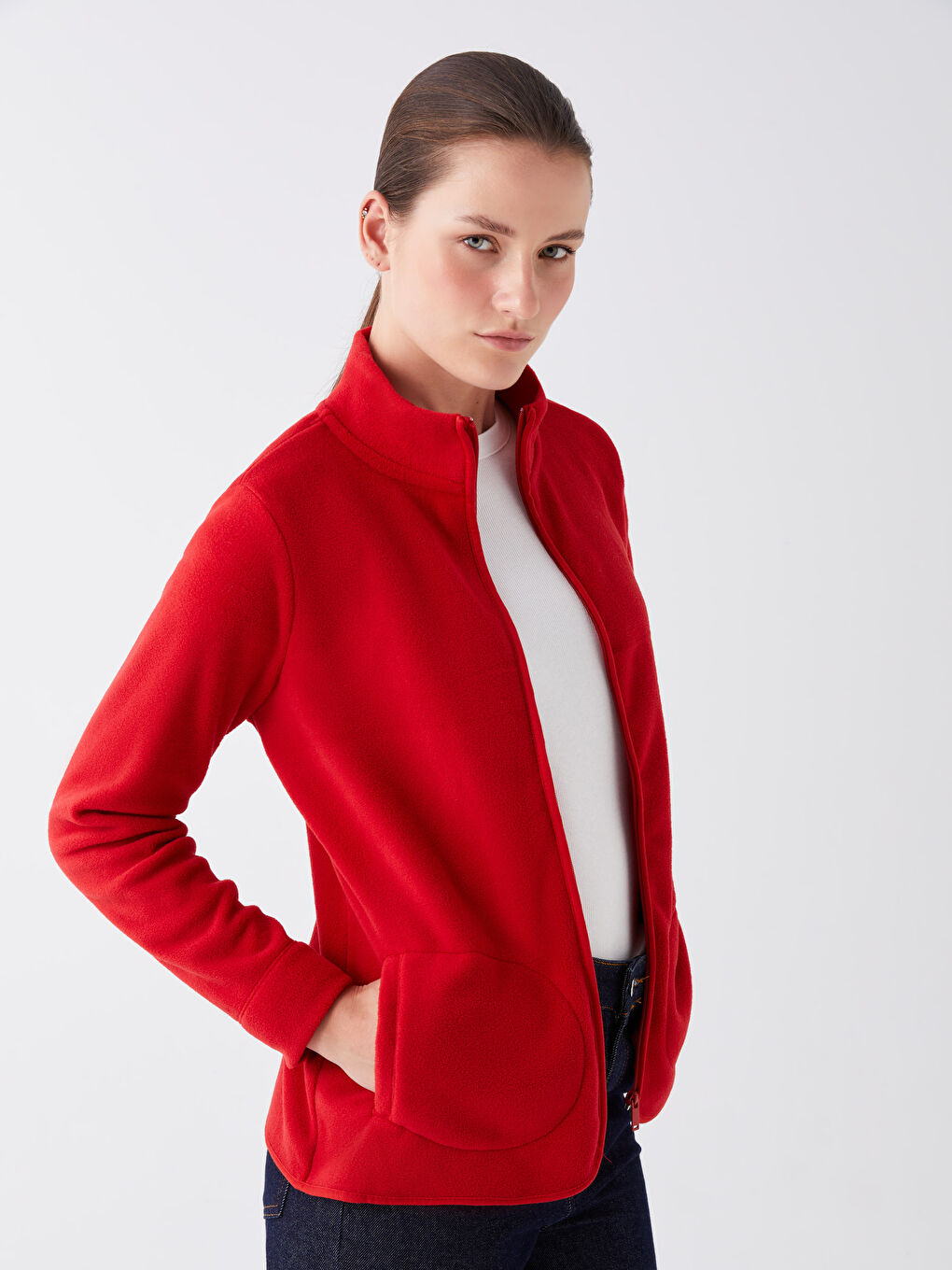 Stand-Up Collar Women'S Outdoor Fleece