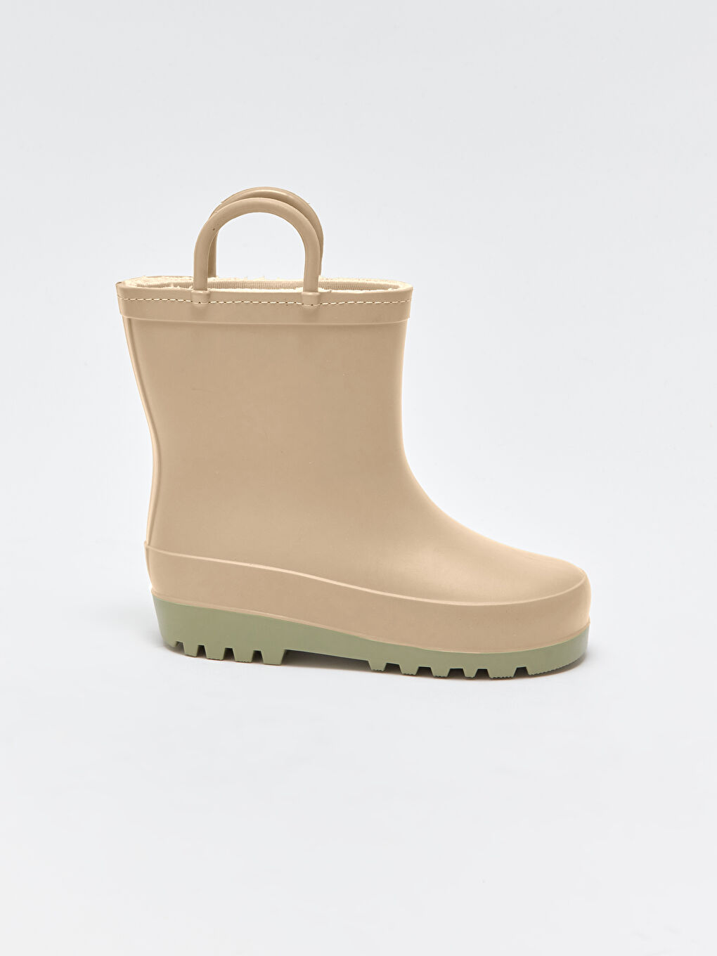 Bej Erkek Bebek Diz Altı Yağmur Botu-1
