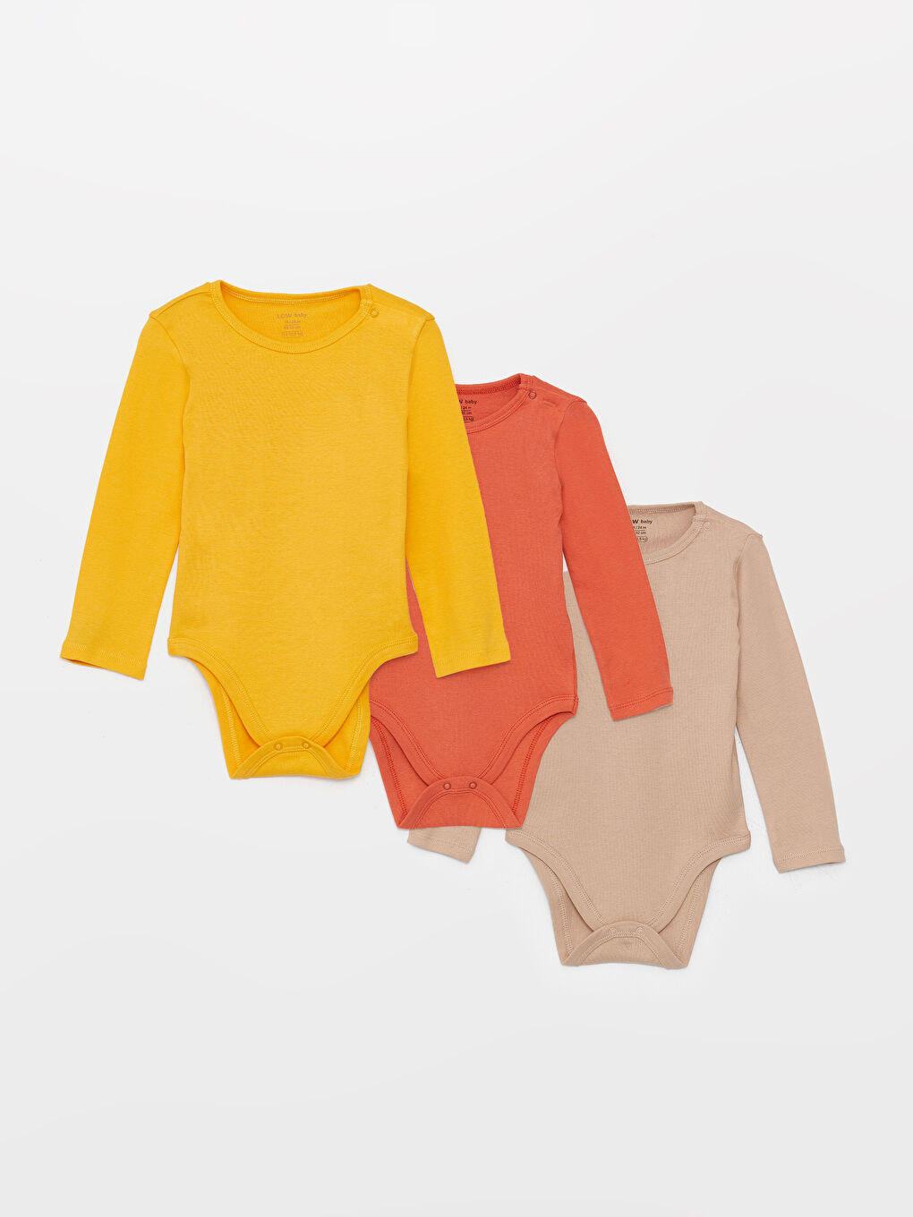LCW baby Бебешко боди с кръгло деколте и щрапки за момчета - 3 броя -W39997Z1-GUU