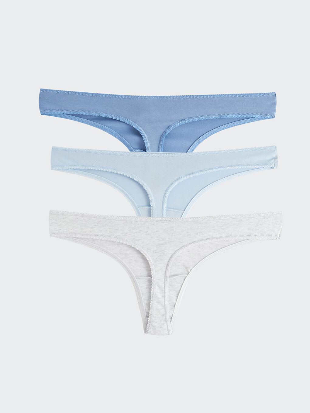 Plain Thong Knickers 3-Pack-1