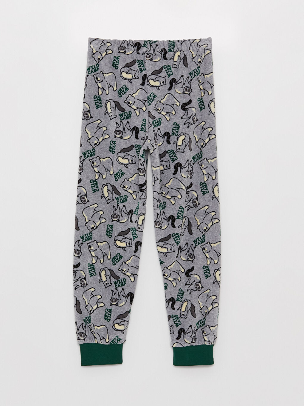 Crew Neck Printed Long Sleeve Velvet Boys Pajama Set-6