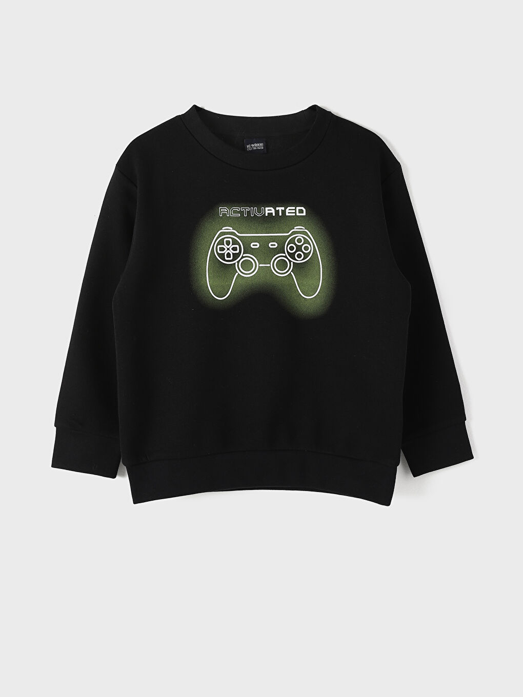 LCW Kids Crew Neck Printed Boys' Sweatshirt -W3AB77Z4-CVL